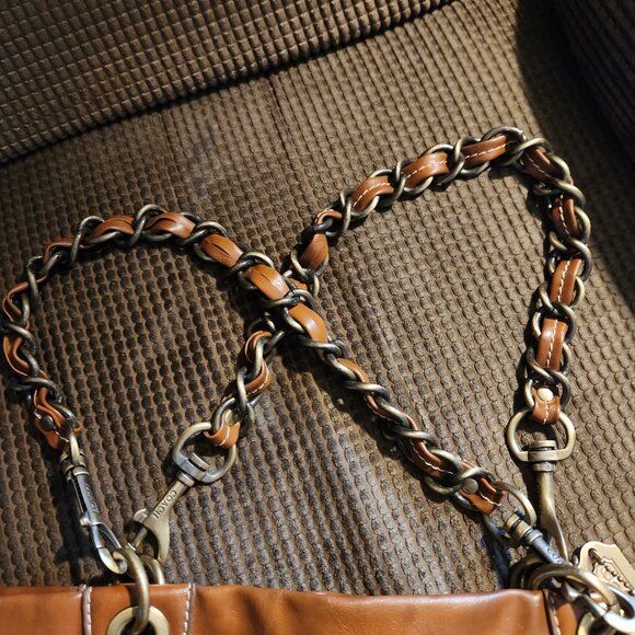 COACH Brown Tote Rare Awesome Piece - Picture 3 of 6